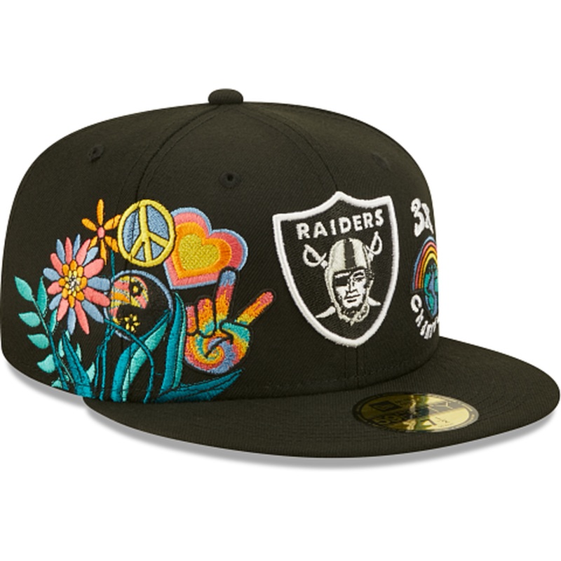 New Era Las Vegas Raiders Groovy 2022 59FIFTY Fitted Hat