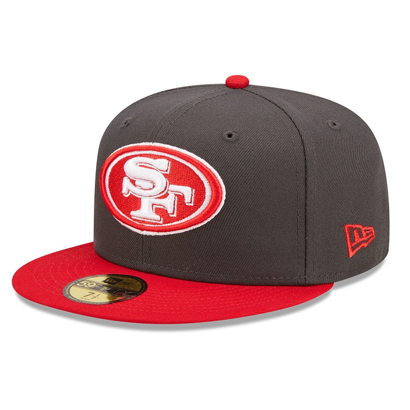New Era San Francisco 49ers Two-Tone Steel 59FIFTY Fitted Hat