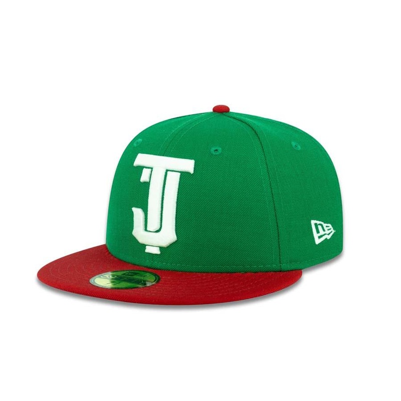 Toros de Tijuana New Era LMB 59FIFTY 5950 Fitted Cap Hat Green Crown Red Visor White Logo