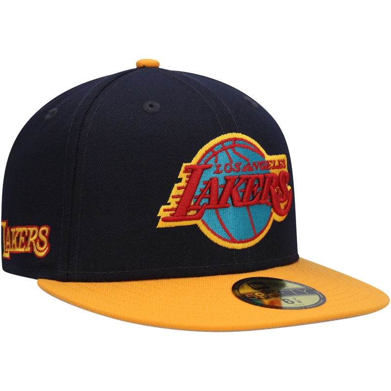 New Era Los Angeles Lakers Navy/Gold Midnight 59FIFTY Fitted Hat