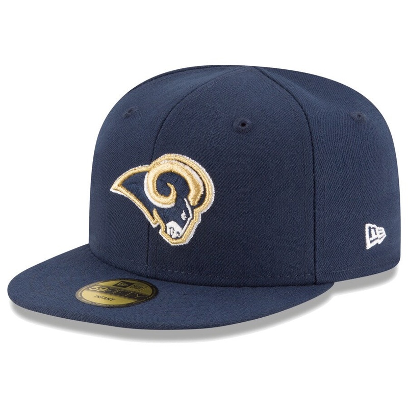 (Infant) Los Angeles Rams New Era NFL 59FIFTY 5950 Fitted Cap Hat Navy Crown/Visor Team Color Logo  (My 1st First)