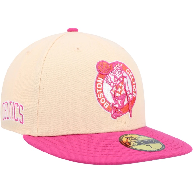 New Era Boston Celtics Passion Mango 2022 59FIFTY Fitted Hat