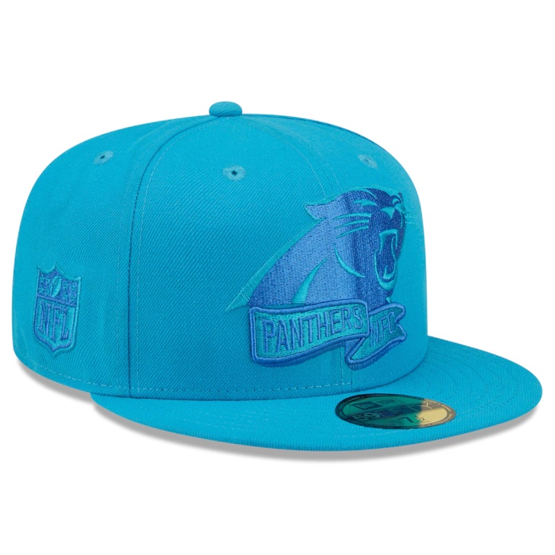 New Era Carolina Panthers Blue Tonal 2022 Sideline 59FIFTY Fitted Hat