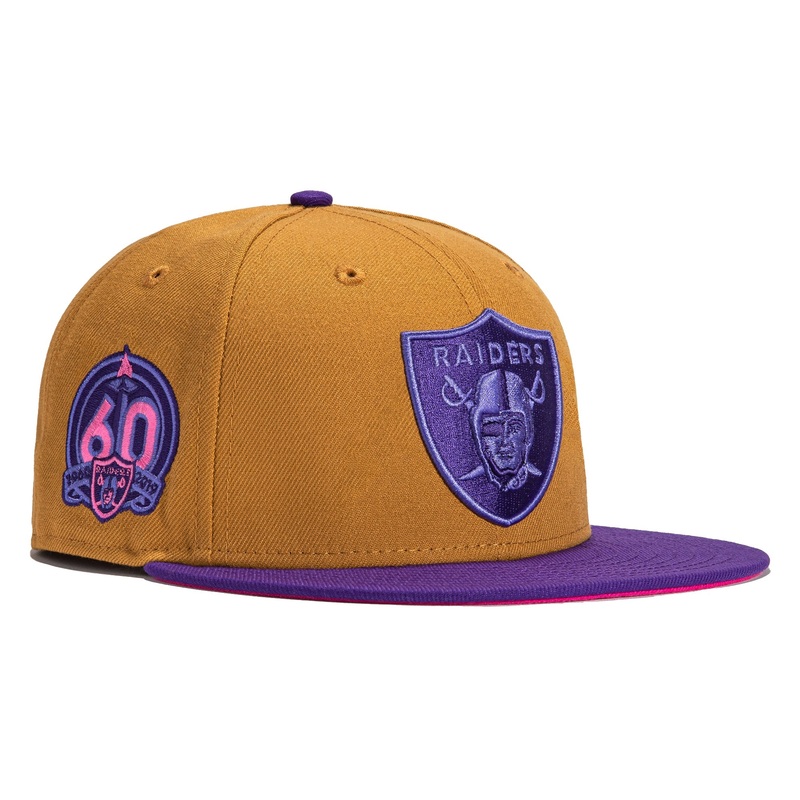 New Era Parks HOT Valley Las Vegas Raiders 60th Anniversary 2022 59FIFTY Fitted Hat