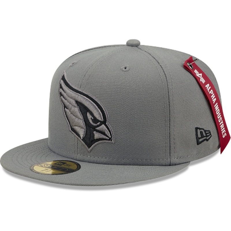 New Era Alpha Industries X Arizona Cardinals Gray 2022 59FIFTY Fitted Hat