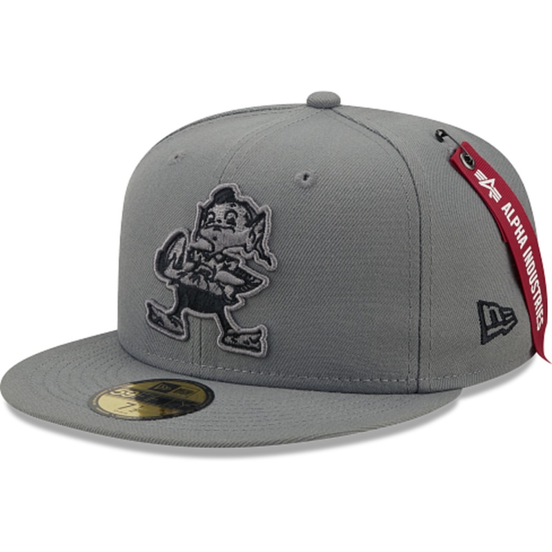 New Era Alpha Industries X Cleveland Browns Gray 2022 59FIFTY Fitted Hat