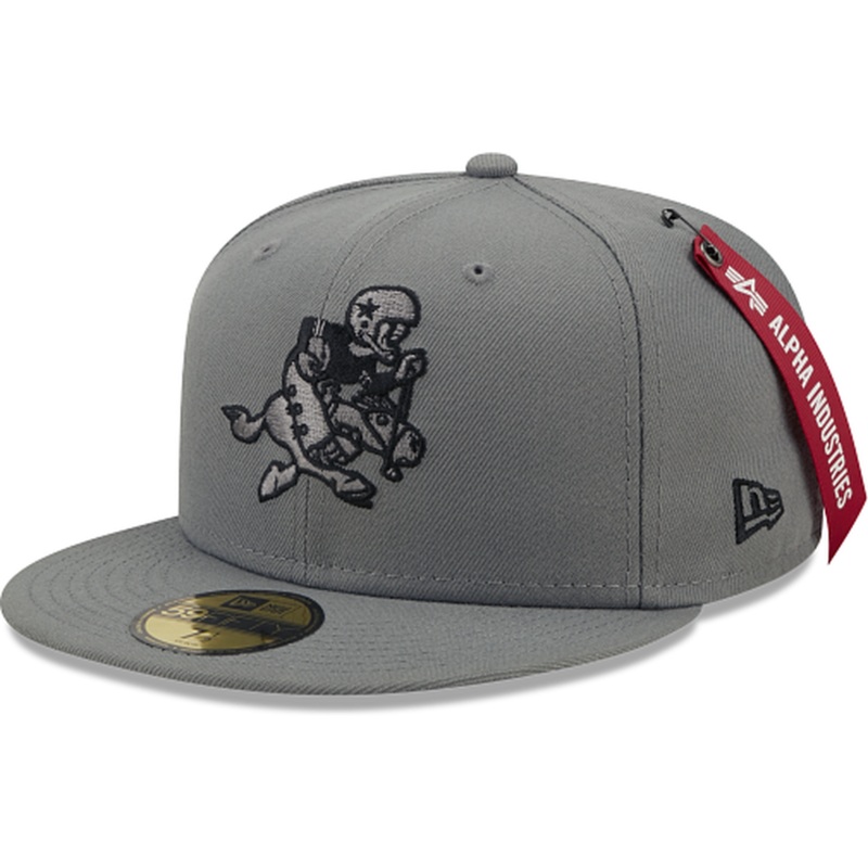 New Era Alpha Industries X Dallas Cowboys Gray 2022 59FIFTY Fitted Hat