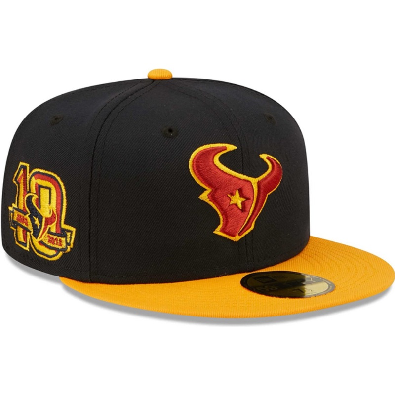 New Era Houston Texans 10th Anniversary Navy/Gold 59FIFTY Fitted Hat