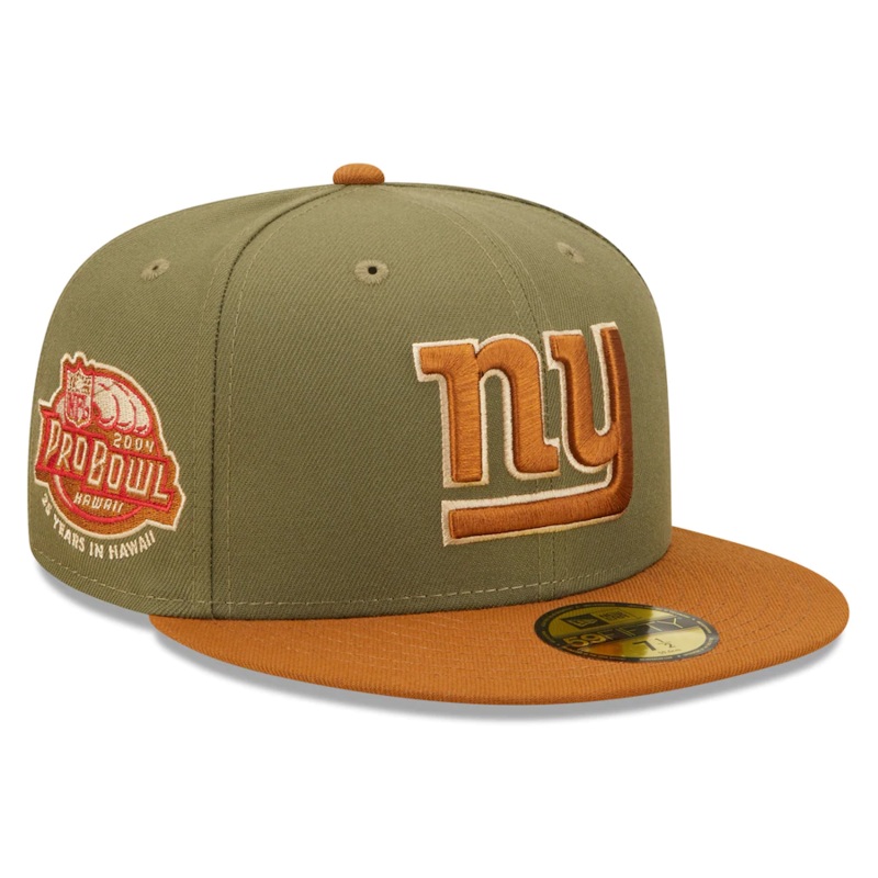 New Era New York Giants 2004 Pro Bowl Olive/Brown Toasted Peanut 59FIFTY Fitted Hat