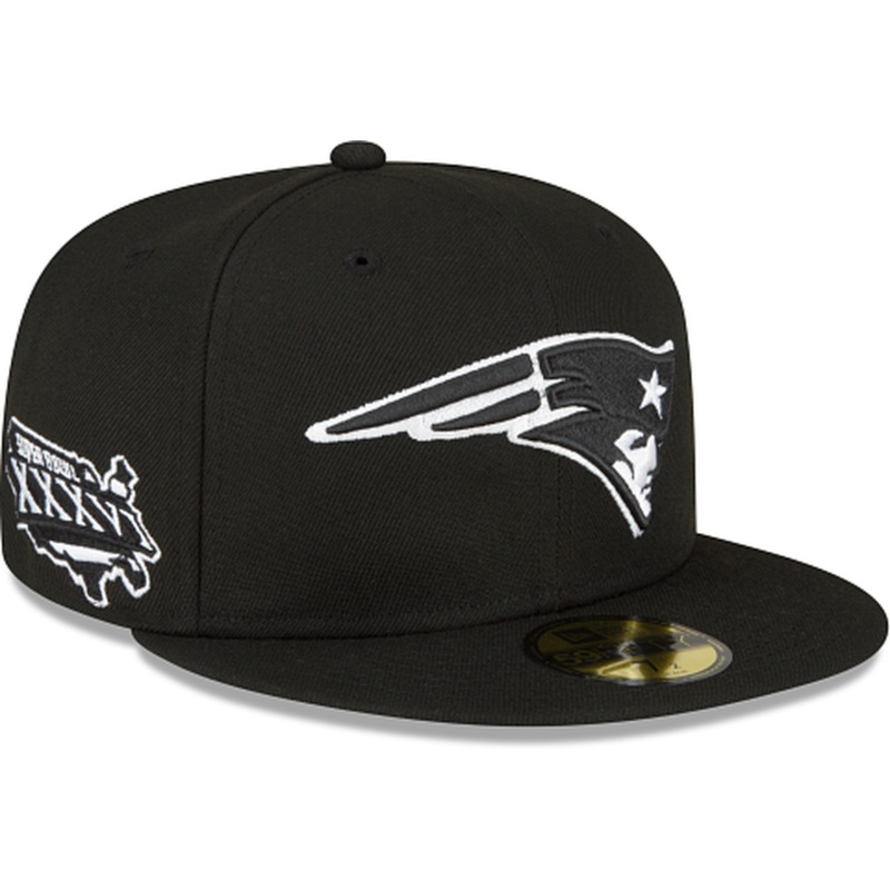 New Era New England Patriots Sidepatch Black 2022 59FIFTY Fitted Hat