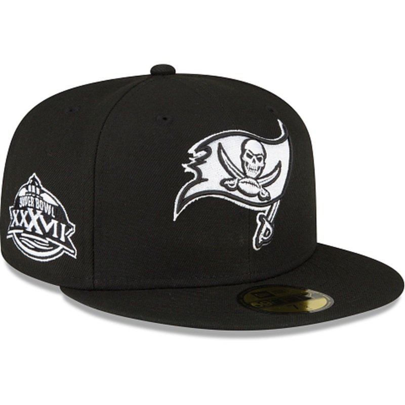 New Era Tampa Bay Buccaneers Sidepatch Black 2022 59FIFTY Fitted Hat