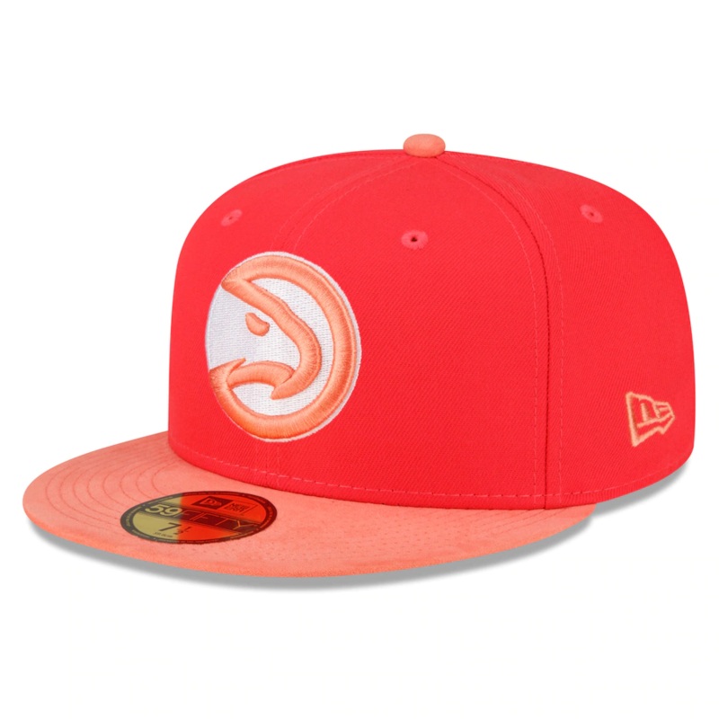 New Era Atlanta Hawks Red/Peach Tonal 2022 59FIFTY Fitted Hat