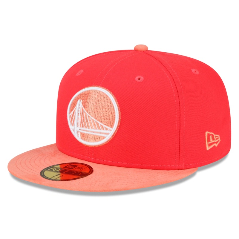 New Era Golden State Warriors Red/Peach Tonal 2022 59FIFTY Fitted Hat
