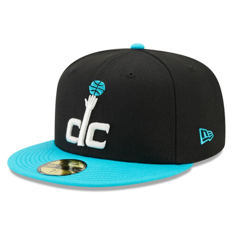 New Era Washington Wizards Black/Vice Blue 59FIFTY Fitted Hat