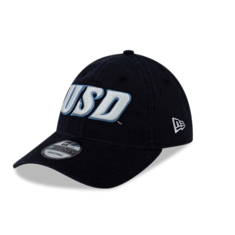 University of San Diego Toreros New Era College 9TWENTY 920 Adjustable Cap Hat Navy Crown/Visor Team Color Logo