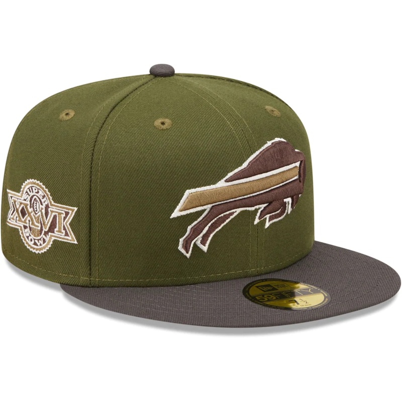 New Era Buffalo Bills Olive/Graphite Super Bowl XXVI 59FIFTY Fitted Hat