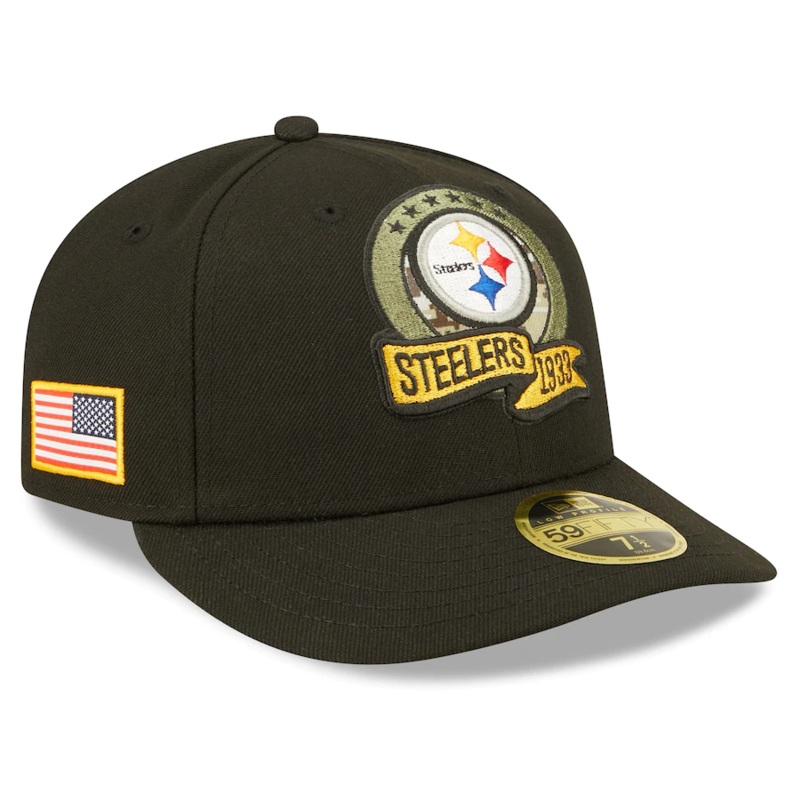 New Era Pittsburgh Steelers 2022 Salute To Service Low Profile 59FIFTY Fitted Hat