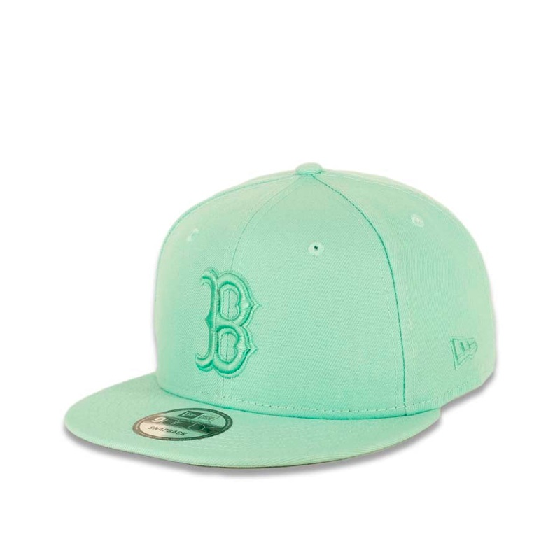 Boston Red Sox New Era MLB 9FIFTY 950 Snapback Cap Hat Blue Tint Crown/Visor Blue Tint Logo (Color Pack)