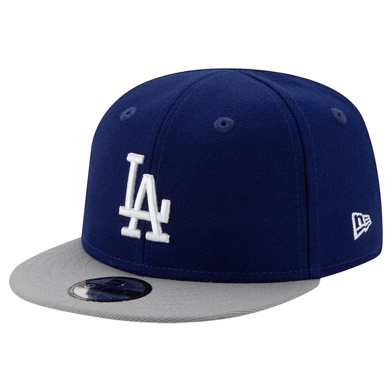 (Infant) Los Angeles Dodgers New Era MLB 9FIFTY 950 Adjustable Cap Hat Royal Blue Crown Gray Visor White Logo (My 1st First)