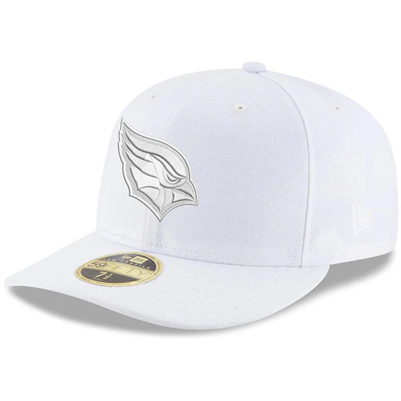 New Era Arizona Cardinals White on White Low Profile 59FIFTY Fitted Hat