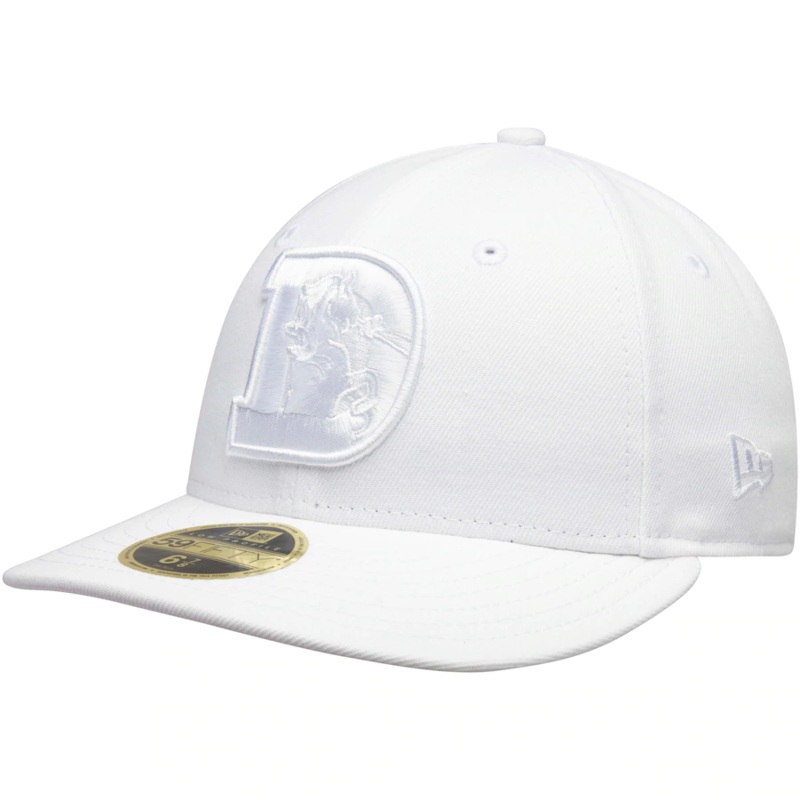 New Era Denver Broncos White on White Low Profile 59FIFTY Fitted Hat