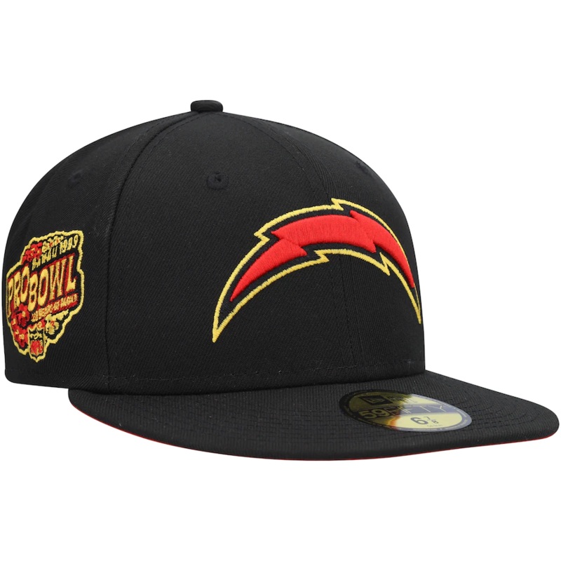 New Era Los Angeles Chargers Black 1999 Pro Bowl Cobra Kai 2022 59FIFTY Fitted Hat