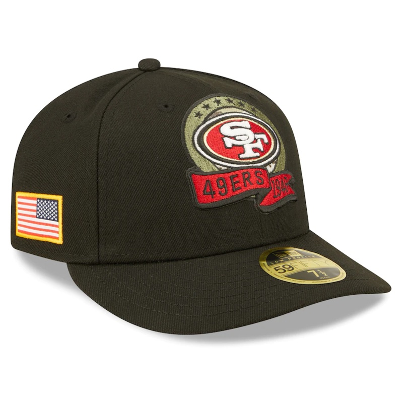 New Era San Francisco 49ers 2022 Salute To Service Low Profile 59FIFTY Fitted Hat