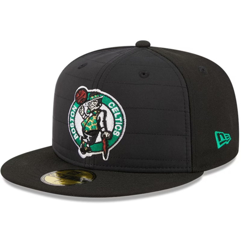 New Era Boston Celtics Black Quilt 2023 59FIFTY Fitted Hat