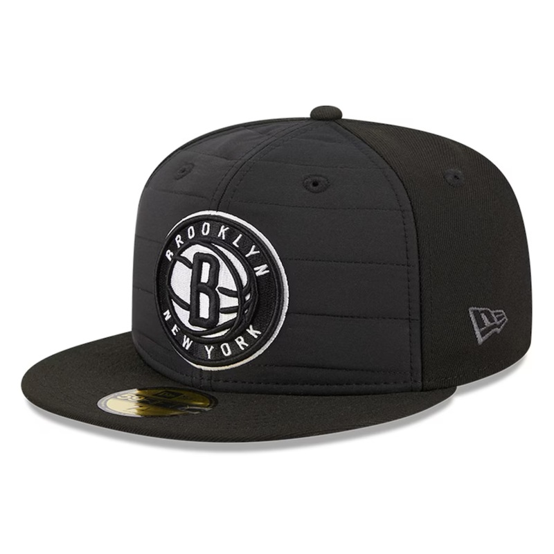 New Era Brooklyn Nets Black Quilt 2023 59FIFTY Fitted Hat