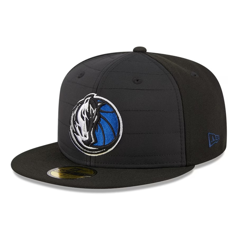 New Era Dallas Mavericks Black Quilt 2023 59FIFTY Fitted Hat