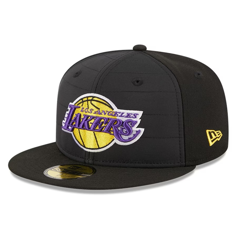 New Era Los Angeles Lakers Black Quilt 2023 59FIFTY Fitted Hat