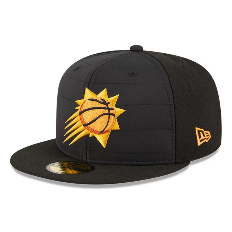 New Era Phoenix Suns Black Quilt 2023 59FIFTY Fitted Hat