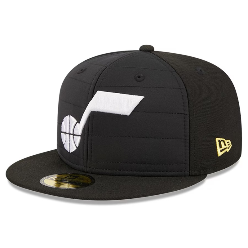 New Era Utah Jazz Black Quilt 2023 59FIFTY Fitted Hat