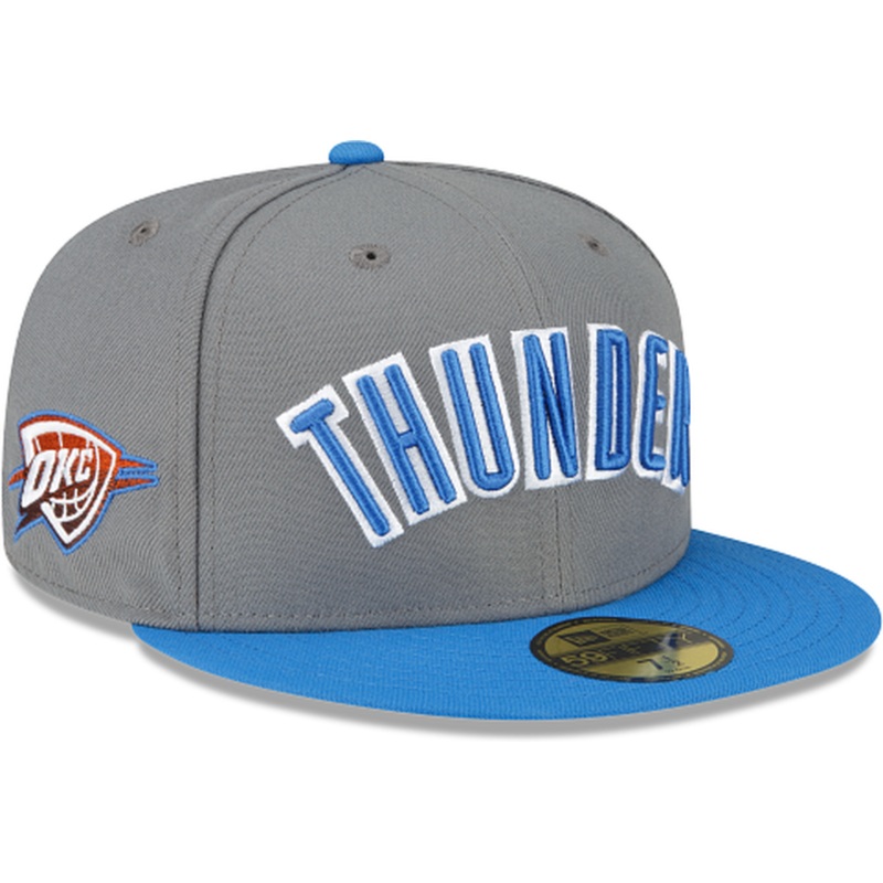 New Era Oklahoma City Thunder 2022-23 City Edition Gray 59FIFTY Fitted Hat