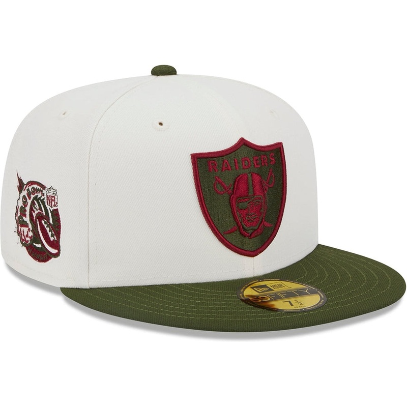 Lids HD x New Era Las Vegas Raiders NFL Olive Branch 2022 59FIFTY Fitted Cap
