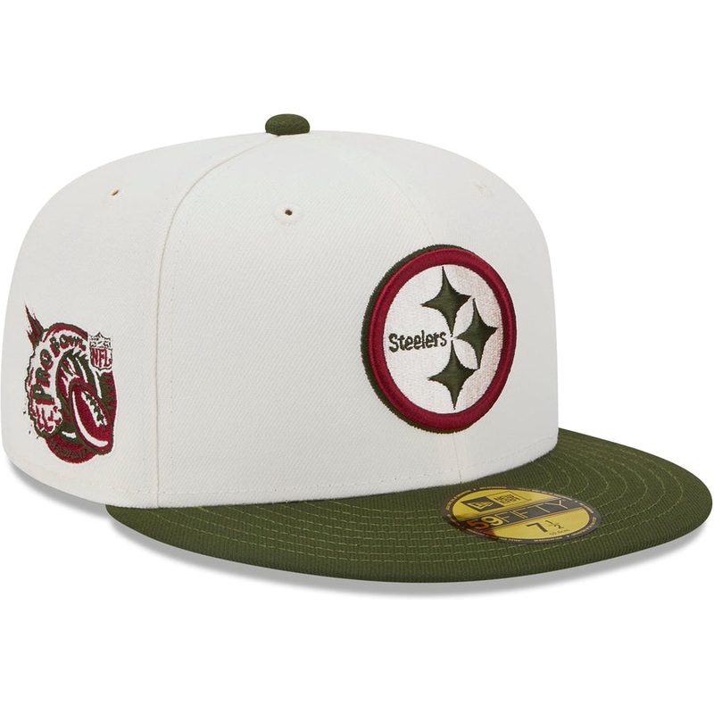 Lids HD x New Era Pittsburgh Steelers NFL Olive Branch 2022 59FIFTY Fitted Cap