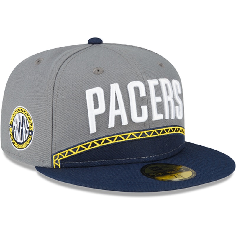 New Era Indiana Pacers 2022-23 City Edition Gray 59FIFTY Fitted Hat