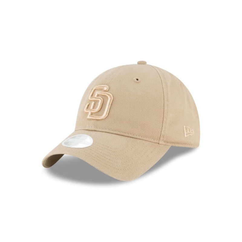 San Diego Padres New Era MLB 9TWENTY 920 Adjustable Cap Hat Wheat Crown/Visor Wheat Color Logo