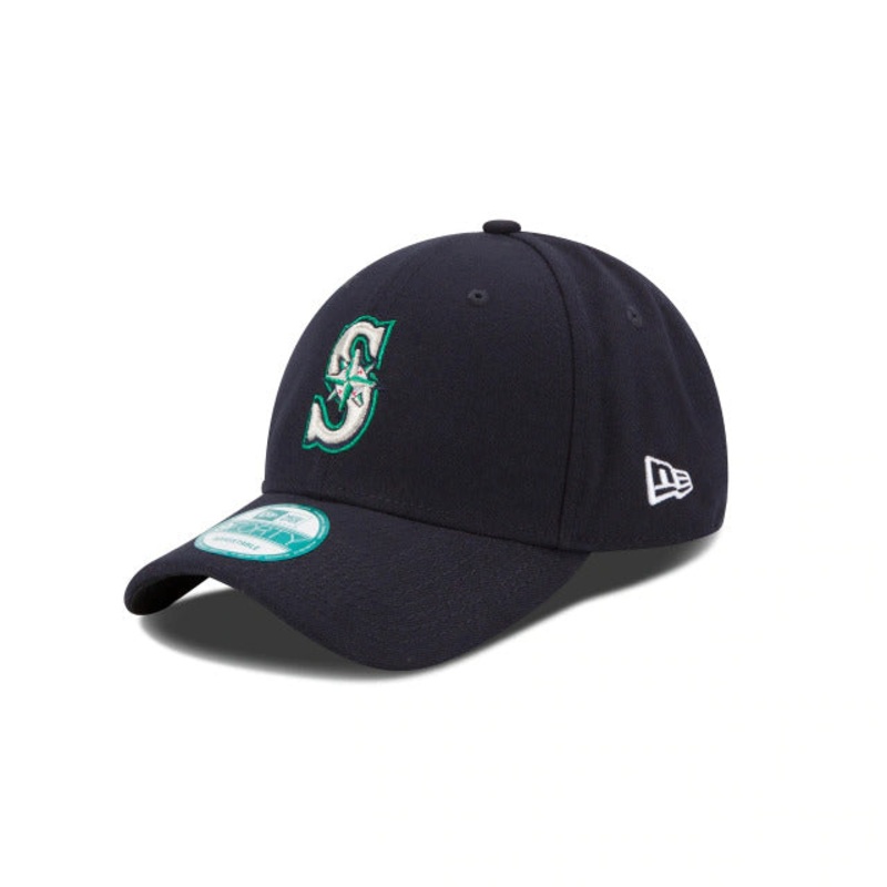 Seattle Mariners New Era MLB 9FORTY 940 Adjustable Cap Hat Navy Crown/Visor White/Teal Logo