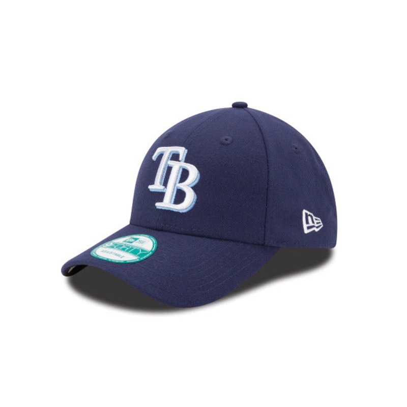 Tampa Bay Rays New Era MLB 9FORTY 940 Adjustable Cap Hat Navy Crown/Visor White/Sky Blue Logo