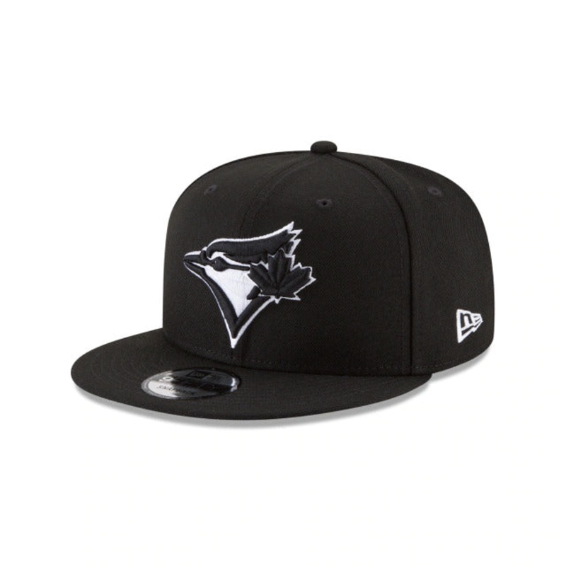 Toronto Blue Jays New Era MLB 9FIFTY 950 Snapback Cap Hat Black Crown/Visor Black/White Logo