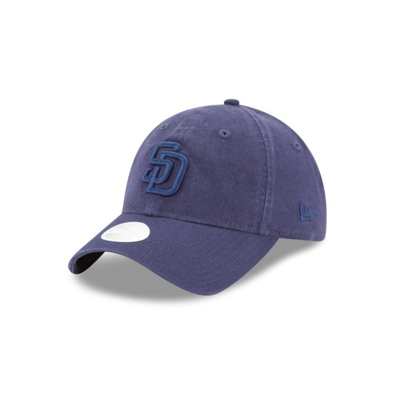 San Diego Padres New Era MLB 9TWENTY 920 Adjustable Cap Hat Navy Crown/Visor Navy Logo