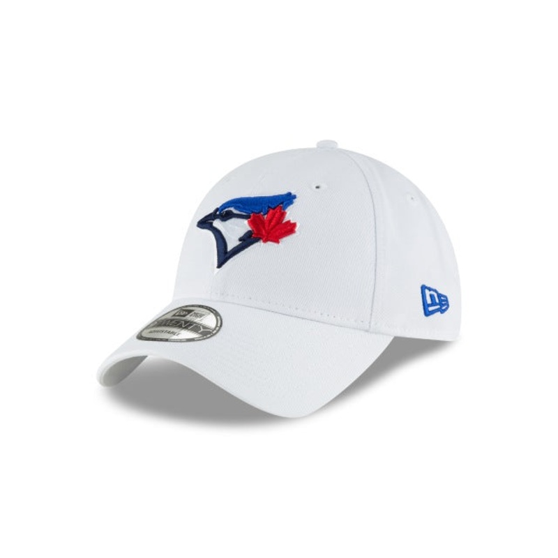 Toronto Blue Jays New Era MLB 9TWENTY 920 Adjustable Cap Hat White Crown/Visor Team Color Logo