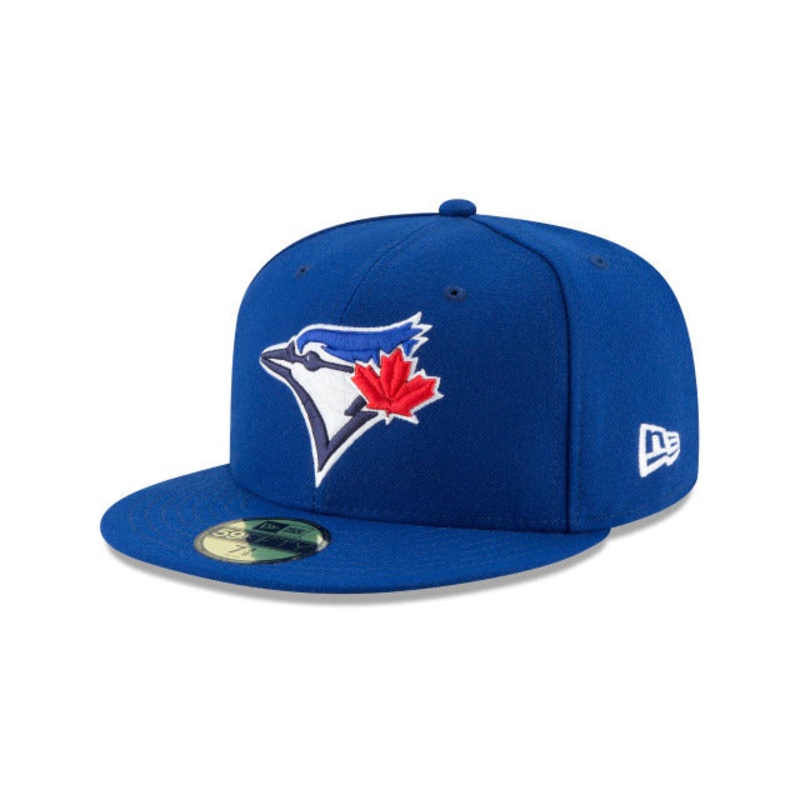 Toronto Blue Jays New Era MLB 59FIFTY 5950 Fitted Cap Hat Royal Blue Crown/Visor Team Color Logo