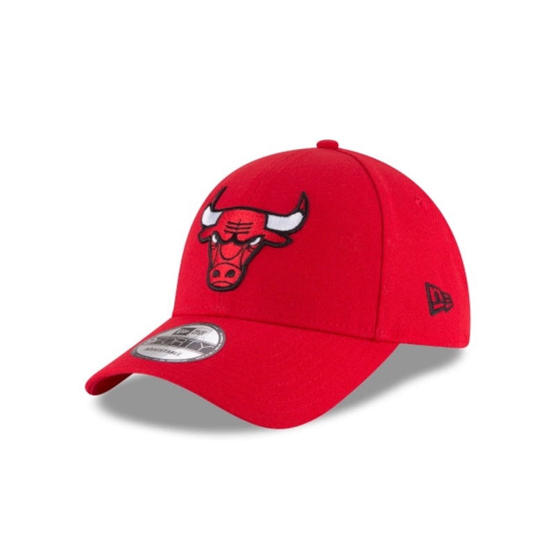 Chicago Bulls New Era NBA 9FORTY 940 Adjustable Cap Hat Red Crown/Visor Team Color Logo