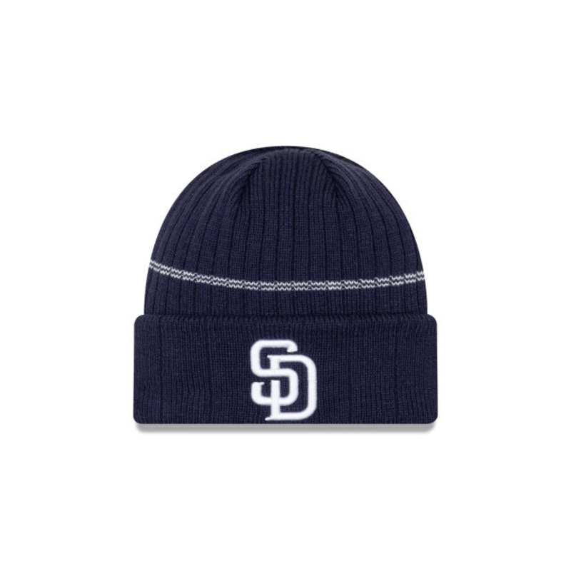 San Diego Padres New Era MLB Cuffed Knit Navy Team Color Logo