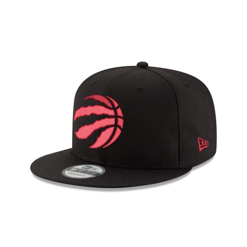 Toronto Raptors New Era NBA 9FIFTY 950 Snapback Cap Hat Black Crown/Visor Team Color Logo