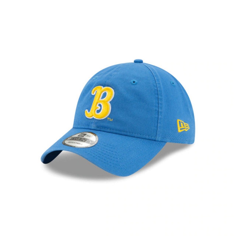 UCLA Bruins New Era NCAA 9TWENTY 920 Adjustable Cap Hat Sky Blue Crown/Visor Yellow/White Logo