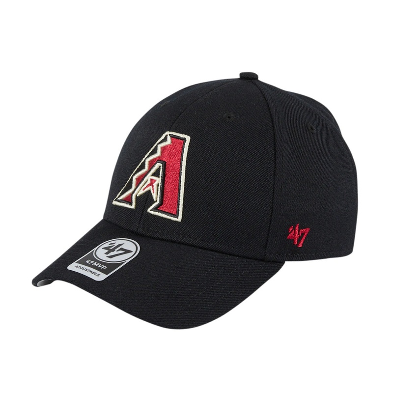 Arizona Diamondbacks ’47 Brand MLB MVP Adjustable Cap Hat Black Crown/Visor Team Color Logo