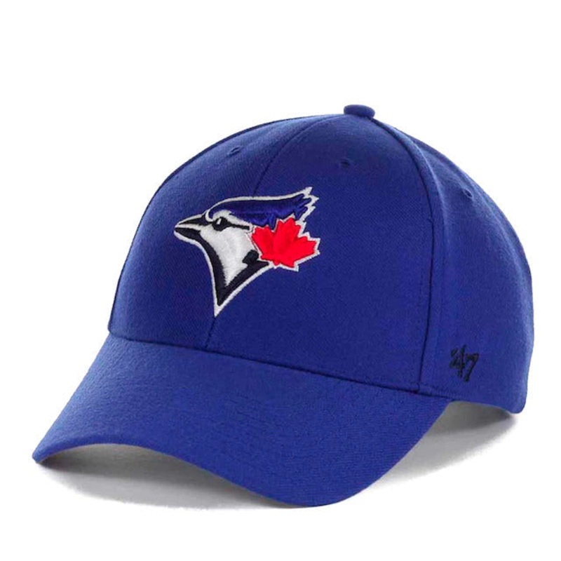 Toronto Blue Jays ’47 Brand MLB MVP Adjustable Cap Hat Royal Blue Crown/Visor Team Color Logo